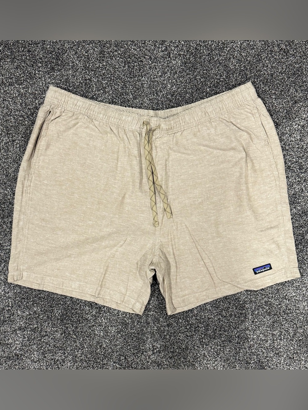 Patagonia Baggies Naturals Shorts XXL Chambray Mojave Khaki Organic Cotton Hemp
